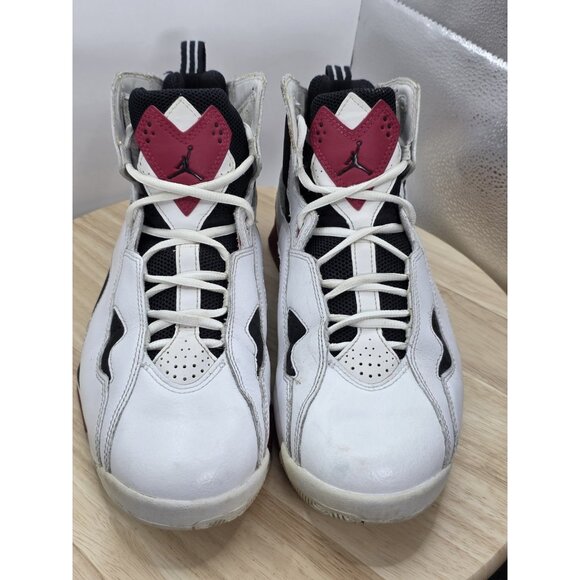 Jordan True Flight Mens Shoes Size 10 White Red 342964-112 Nike - Picture 4 of 9